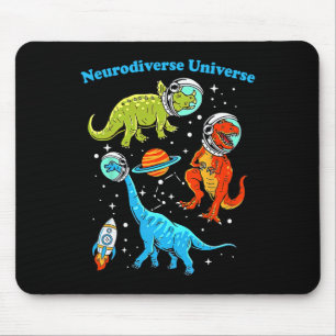 Neurodiverser Universum Dinosaurier Weltraum Adhd  Mousepad