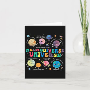 Neurodiverser Universum Weltraumplanet Autistische Karte