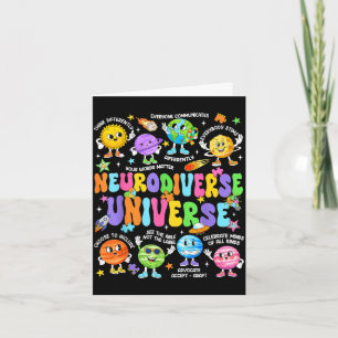 Neurodiverses Universum Neurodiversität Autismus Karte