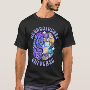 Neurodiverses Universum Neurovielfalt Gehirn und A T-Shirt