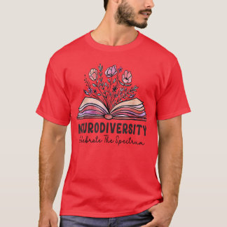 Neurodiversität feiert das Spektrum Gehirn Autismu T-Shirt