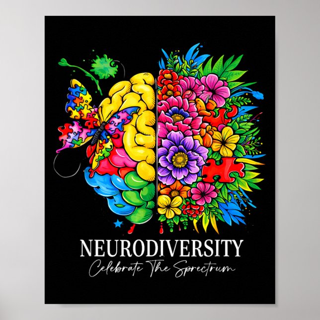 Neurodiversität feiert das Spektrum  Poster (Vorne)