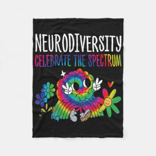 Neurodiversität Gehirn Autismus-Bewusstsein Asd Ad Fleecedecke