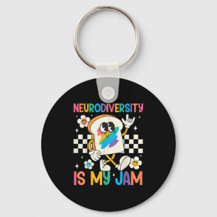 Neurodiversität ist Jam Inklusion Autismus-Bewusst Schlüsselanhänger