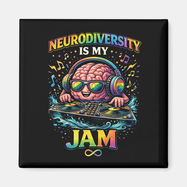 Neurodiversität ist mein Ding Magnet (Vorne)