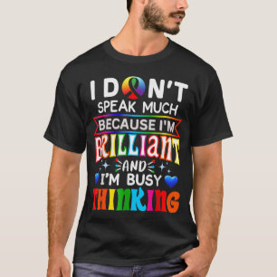 Neurodiversität Neurodivergierende nicht verbale A T-Shirt