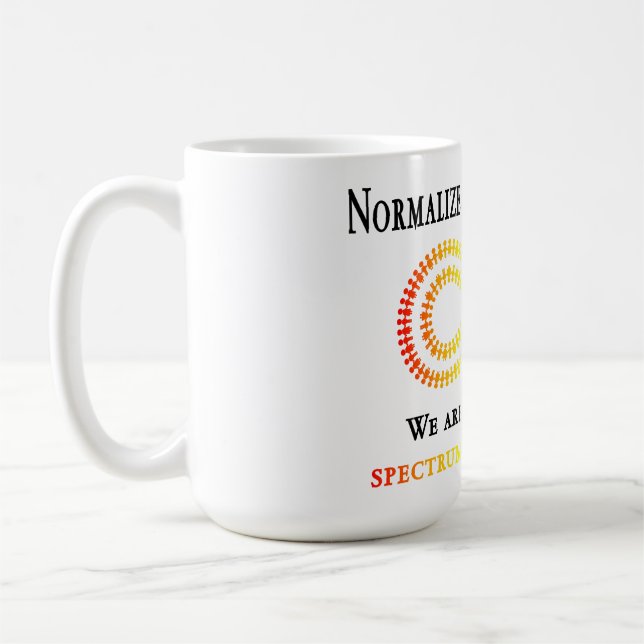 Neurodiversität normalisieren kaffeetasse (Links)