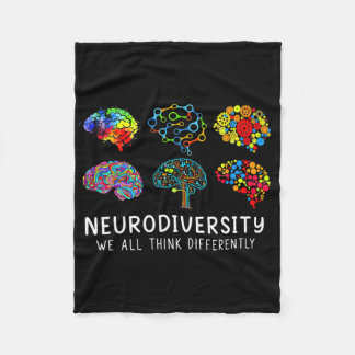 Neurodiversität - Umarme Adhd-Autismus-Bewusstsein Fleecedecke