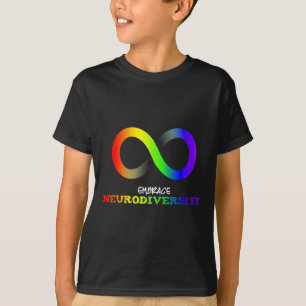 Neurodiversität umarmen Autismus Asd Adhd Regenbog T-Shirt