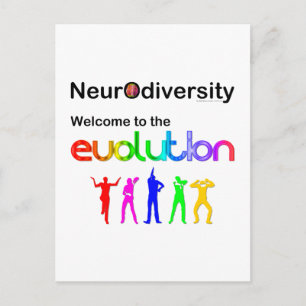 Neurodiversität Willkommen bei der Evolution Postkarte