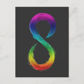 Neurodiversitäts-Infinity-Logo-Shirt Postkarte