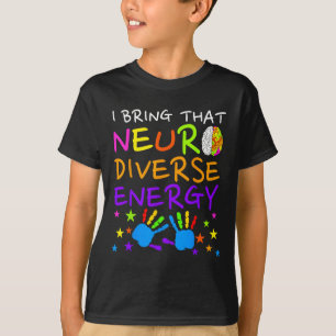 Neurodiversitäts-Kinder-Jungen-Autismus-Bewusstsei T-Shirt