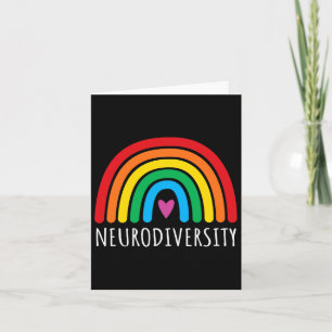 Neurodiversitäts-Regenbogen-Autismus-Bewusstseinsm Karte