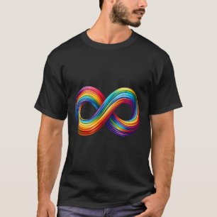 Neurodiversitäts-Unendlichkeitssymbol-Regenbogen-S T-Shirt