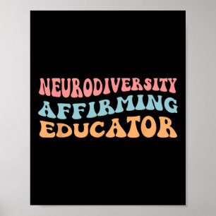 Neurodiversity-Bekräftigung der Bildung Poster