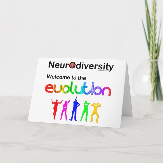 Neurodiversity Bienvenue sur la carte postale Evol (Devant)