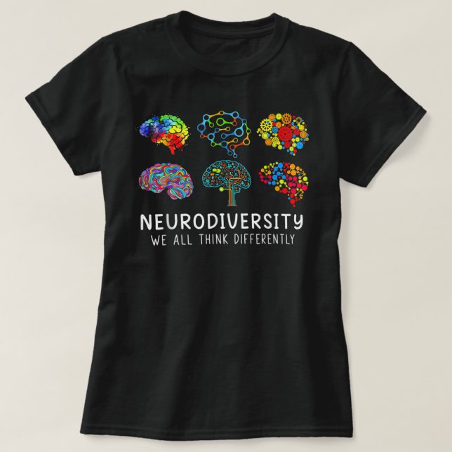 Neurodiversity - Embrace ADHD Autism Awareness Gif T-Shirt (Design vorne)