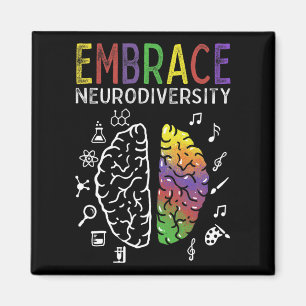 Neurodiversity Embrace Adhd Autismus Asd Hirn Magnet