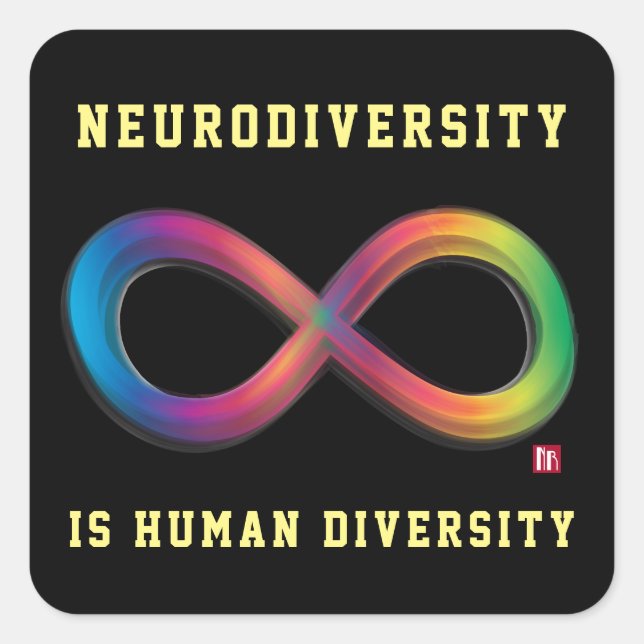 Neurodiversity est un Sticker pour la diversité hu (Devant)