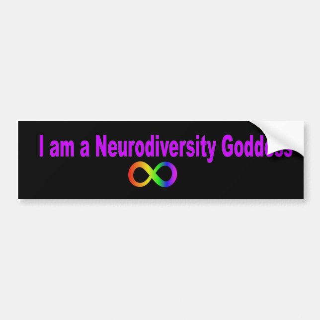 Neurodiversity Göttin-Autoaufkleber Autoaufkleber (Vorne)
