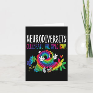 Neurodiversity Hirn Autismus Bewusstsein für Adhor Karte