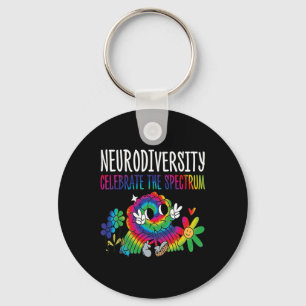 Neurodiversity Hirn Autismus Bewusstsein für Adhor Schlüsselanhänger