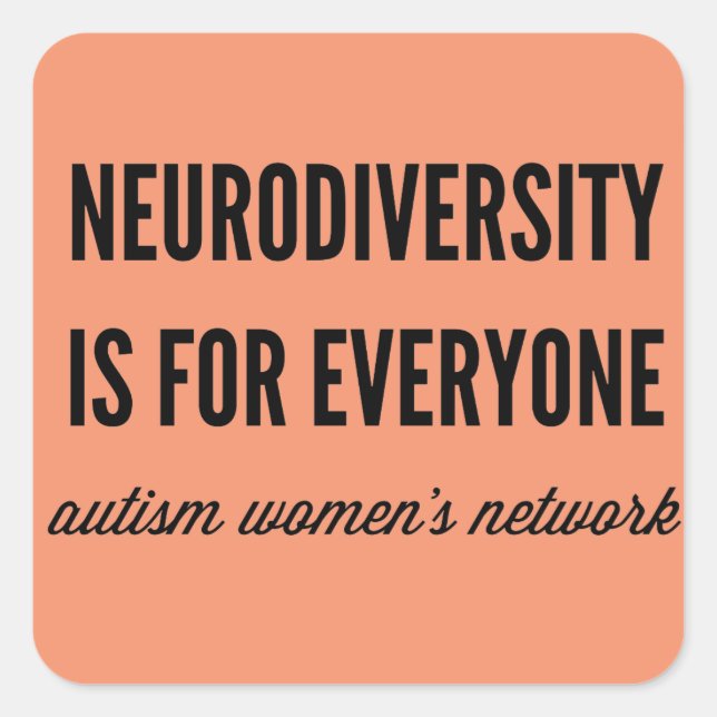 Neurodiversity ist für jeder Aufkleber (Vorderseite)