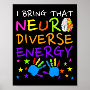 Neurodiversity Kinder Jungen Autismus Bewusstsein Poster