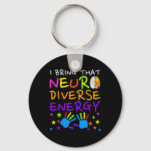 Neurodiversity Kinder Jungen Autismus Bewusstsein Schlüsselanhänger