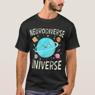 Neurodiverster Planet Weltraum Thema Galaxie Autis T-Shirt