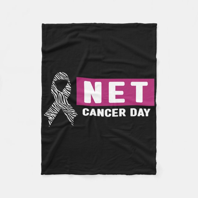 Neuroendocrine Cancer Awareness - World Net Cancer Fleecedecke (Vorderseite)
