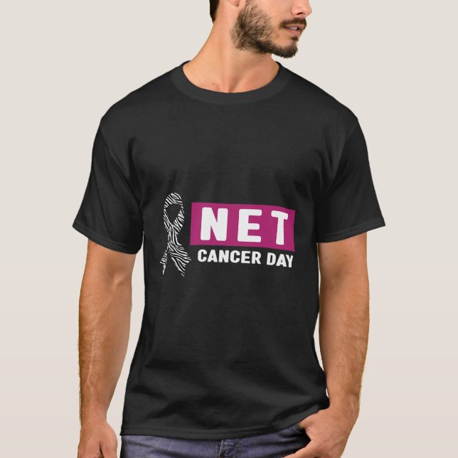 Neuroendocrine Cancer Awareness - World Net Cancer T-Shirt (Vorderseite)