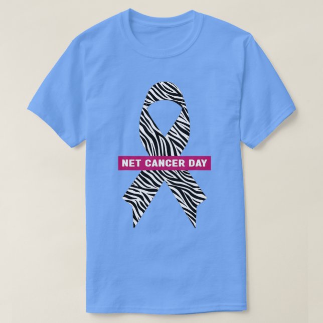 Neuroendokriner Krebsbewusstsein World-NET-Krebs T-Shirt (Design vorne)