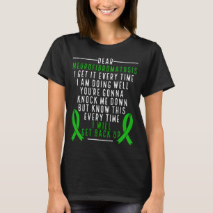 Neurofibromatose Bewusstsein grünes Band T-Shirt