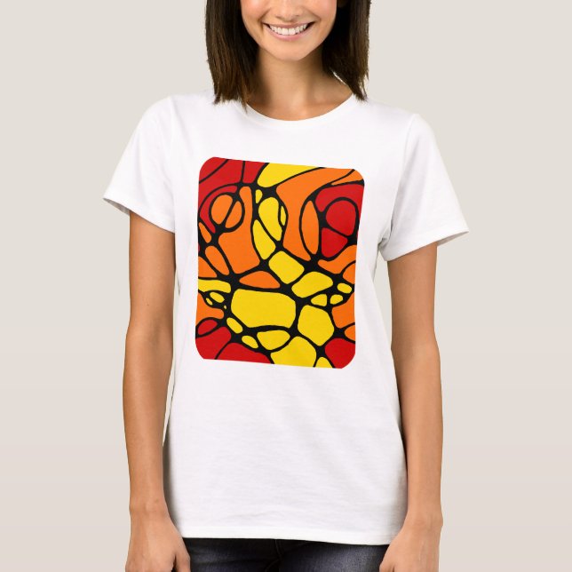 Neurografik modernes abstraktes Design T-Shirt (Vorderseite)