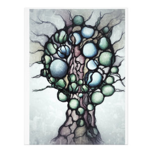 Neurografischer Baum-des-Lebens-Hoodie - Abstrakte Fotodruck