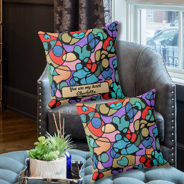 NEUROGRAPHISCHE DIGITALE WASSERFARBEN KISSEN