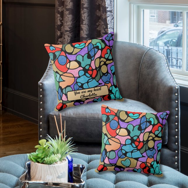 NEUROGRAPHISCHE DIGITALE WASSERFARBEN KISSEN (Von Creator hochgeladen)