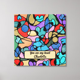 NEUROGRAPHISCHE DIGITALE WASSERFARBEN LEINWANDDRUCK