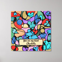 NEUROGRAPHISCHE DIGITALE WASSERFARBEN LEINWANDDRUCK