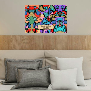 NEUROGRAPHISCHE DIGITALE WASSERFARBEN POSTER