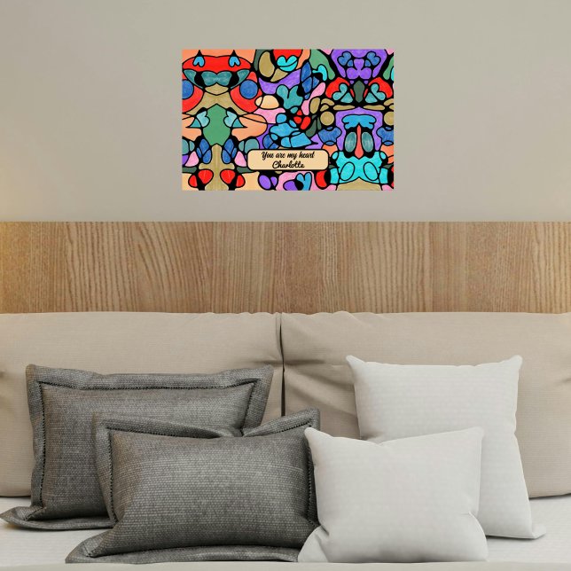 NEUROGRAPHISCHE DIGITALE WASSERFARBEN POSTER (Von Creator hochgeladen)