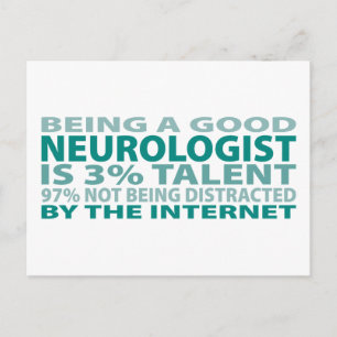 Neurologe 3% Talent Postkarte