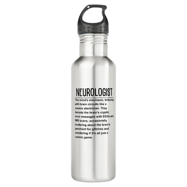 Neurologe Edelstahlflasche (Vorderseite)