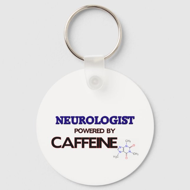 Neurologe mit Koffein Schlüsselanhänger (Vorderseite)