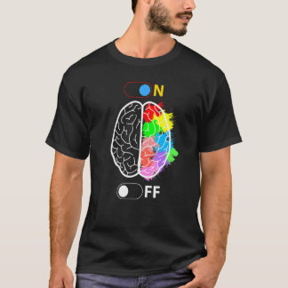 Neurologe Neurowissenschaft Farbiges Gehirn T-Shirt