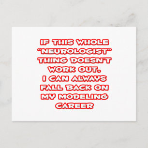 Neurologe Spaß ... Modellieren Postkarte