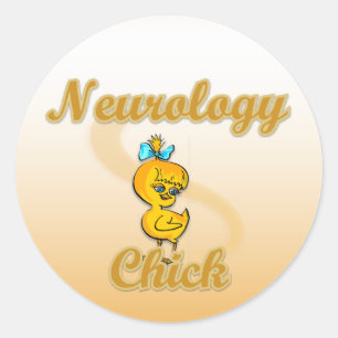 Neurologie Chick Runder Aufkleber