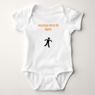 Neurologie Krankenschwester am Abend - Neurologie Baby Strampler