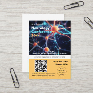 Neurologie Neurochirurgische medizinische Konferen Visitenkarte